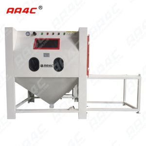 China AA4C customized heavy duty big size derusting rust removal polishing shot blasting  sandblast cabinet wholesale