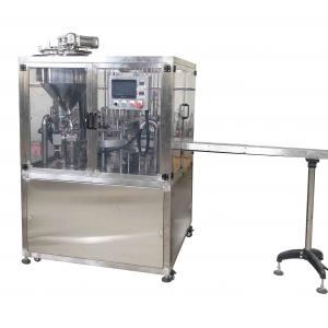 China Double Heads Rotary Cup Filling Sealing Machine Plastic Tube Ketchup Sauce Cup Filling Sealing supplier