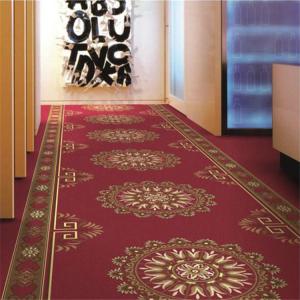 China Revestimento longo do tapete do PVC, corredor Wilton Carpet European Pattern vermelho supplier