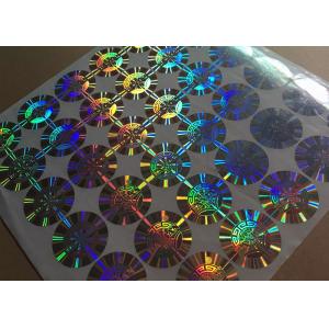 China Printed 3D PET laser mterial anti counterfeit security hologram stickers supplier