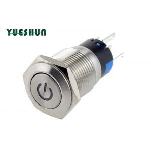 China 12V 220V Anti Vandal Push Button Switch , Latching Momentary Car Push Button Switch supplier