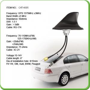 China 1575.42mhz Car GPS Antenna With 0.3M Sticker Magnetic Installation supplier