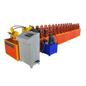China M Type Frame Steel Profile Roll Forming Machine , Iron Sheet Making Machine Orange Color supplier