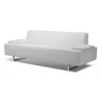 China Simple Design Contemporary Leather Sofa Metal Leg With 3 Seater , 18'' Seat Height on sale