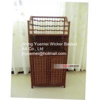 China rattan bookshelf rattan storage holder rack door rattan basket rattan furniture on sale