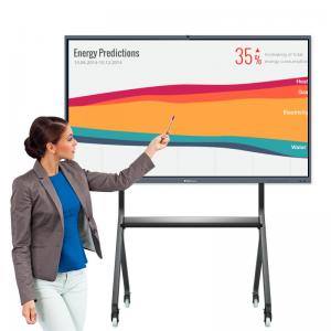 75 Inch Smart Interactive Board Wireless Finger Touch Writing For School