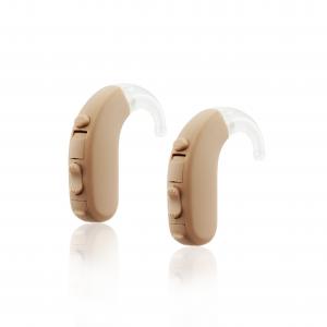 Retone BTE Hearing Aids For Severe Hearing Loss Beige Rechargeable Ultra Ear BTE Hearing Enhancer