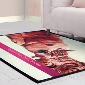 1.8MM Promotion Gifts Polyester Custom Logo Mats 400x600MM