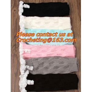 Fashion Knitted lace Boot Cotton Gaiters Warm lace boot socks buttons leg warmers bontique