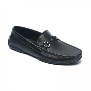 China BRUNO VIERO Black Breathable Mens Leather Moccasins supplier