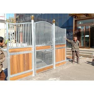 China Portable Horse Stable Stall With Bamboo Wood Panel , Power Coated Surface supplier
