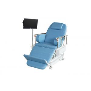 China Height adjustable Electric Dialysis Bed Blood Donor Chair Folding Guardrail On Casters supplier