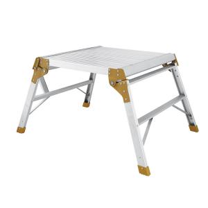 Professional Folding Aluminium Work Platform Bench , Movable Ladder Platform