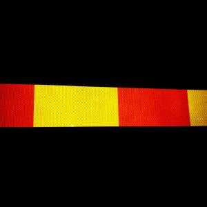 China Traffic Barrier Board Red And Yellow Reflective Tape Sheets High Reflection For Warning supplier