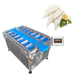 Food Fruit Squid Tube Vegetable Combination Weigher With Belt Conveyor 12/14 Head Manual Belt Weigher