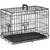 China Portable Fully Equipped 48in Metal Dog Crates wholesale