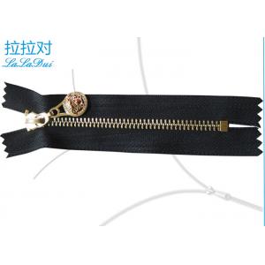 China Practical Light Gold Teeth Purse Zippers Meet Modern Design Metal Wallet Zips supplier