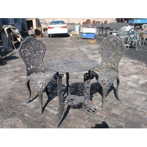 China Aluminum Cast Iron Table And Chairs / Powder Coating Cast Iron Table Ends wholesale