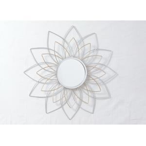 Gold Silver Decorative Flower Mirror Wall Decor