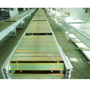 Flexible Flat Top Chain Conveyor , Fire Resistant SS Slat Chain Conveyor