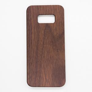 China Customized Laser Engraving Samsung Wood Case S8 Model Soft PC Back Case supplier