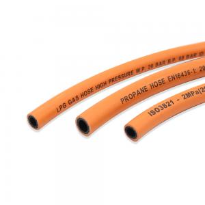 EN16436 5/16" NBR Material Orange Rubber LPG Gas Pipe High Pressure