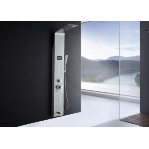 China Nickel Brushed Shower Panel With Massage Jets , Modern Shower Panel ROVATE wholesale