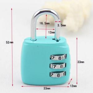3 Resetable bag coded lock luggage lock