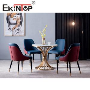 Modern Small Round Table Set , Adjustable Office Meeting Table OEM ODM