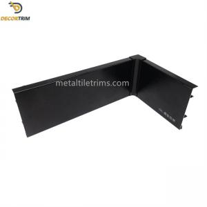 Brush Bright Black Skirting Board Profiles 80mm Aluminum Alloy 6063 Material