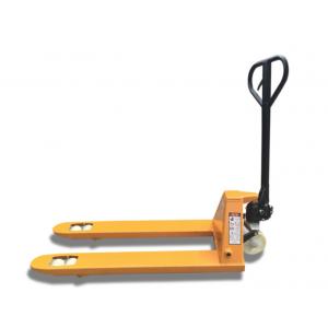 China Yellow Color Hydraulic Pallet Truck / Manual Forklift Trolley For Warehouse wholesale