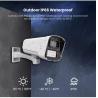 China ダブルライト ナイトビジョン IP66 防水弾 音声 モーション検出 P2P CCTV 4MP POE AI IP セキュリティネットワークカメラ wholesale