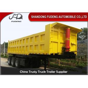 China Three / Double Axle Heavy Duty Dump Trailers , Steel Frame Tipper Semi Trailer  supplier