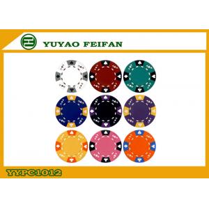 China 28mm Ace King Suited Blank Custom Poker Chips Clay 13.5g Soft Feeling supplier