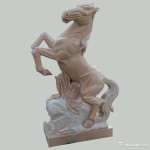 Animal Stone Carving Sculpture Figures Rosetta Horse , Marble Animal Sculptures