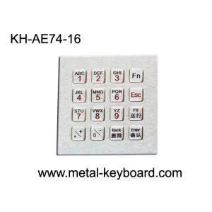 China Teclado industrial del metal de las llaves IP65 16 con el telclado numérico funcional integrado de Digitaces supplier