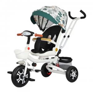 Elegant 12inch Baby Stroller Tricycle Childs Push Along Trike Can Lie Down