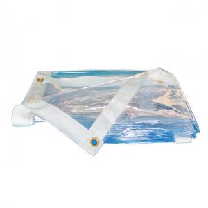 Reinforced Edges Rip-Stop Transparent Tarpaulin With Grommets Clear Tarp For Outdoor Patio And Garden Plant
