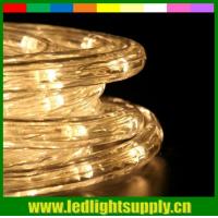 China 2 wire warm white christmas waterproof led rope light outdoor on sale