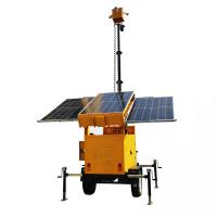 Customizable Solar Camera Trailer Solar Security Camera Trailer With 6m Manual Mast