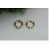 New Style Small Open Oval Shape Gold Zinc Alloy Metal Buckle Rings Manufacturing