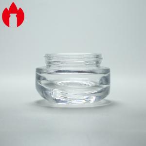 China Cosmetic Cream Clear Glass Vial 5ml Frosting Treatment supplier