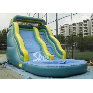 17 feet Front load tropical kids inflatable water slide with 3 years limited warranty