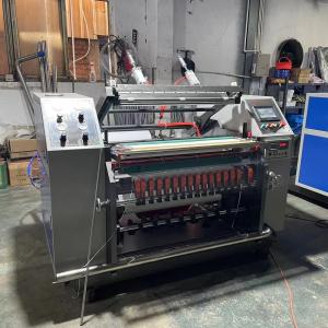 China Nonwoven Melt Blown Fabric Automatic Slitting Machine Thermal Paper Bopp Tape Rewinding Machine supplier
