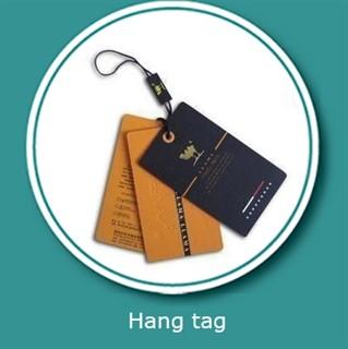 Customized Logo Printing paper garment tags with hanging tablets