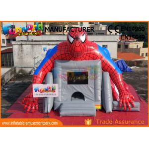 Superhero Combo Spider - Man Inflatable Bouncer Slide / Blow Up Bounce House For Children