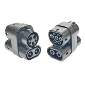 China CCS 1 к CCS 2 DC адаптер AC 63A к DC 250A Комбо 1 к Комбо 2 быстрый кабель зарядки EV преобразователь supplier