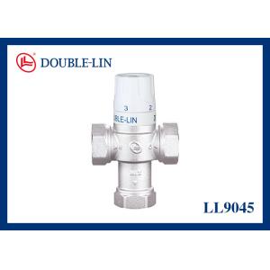 China Adjustable Anti-Scaled Thermostatic Mixing Valve 16 Bar Working Pressure 38℃ to 65℃ Working Temperature wholesale