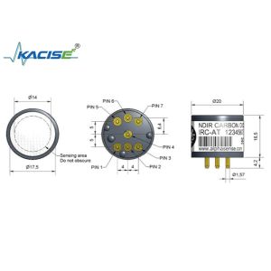 China Sensor infrarrojo de dióxido de carbono IRC-A1 - Detector piroeléctrico supplier
