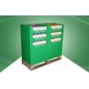 China Green Cardboard Pallet Display for Skincare Products with 6 Trays wholesale
